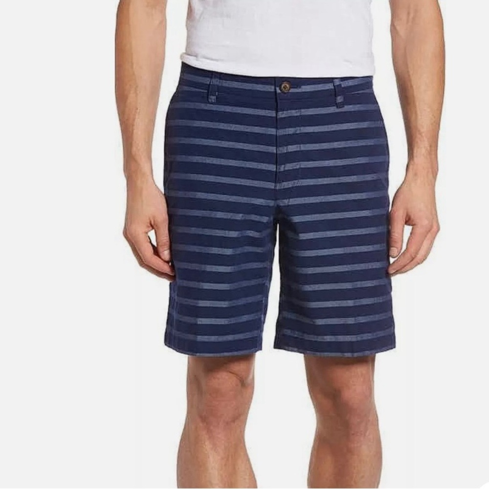 Southern Tide Rising Tide Blue Stripe Chino Cotton Short Men’s size 38